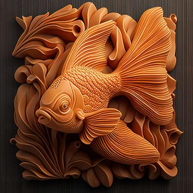 3D model Oranda fish (STL)